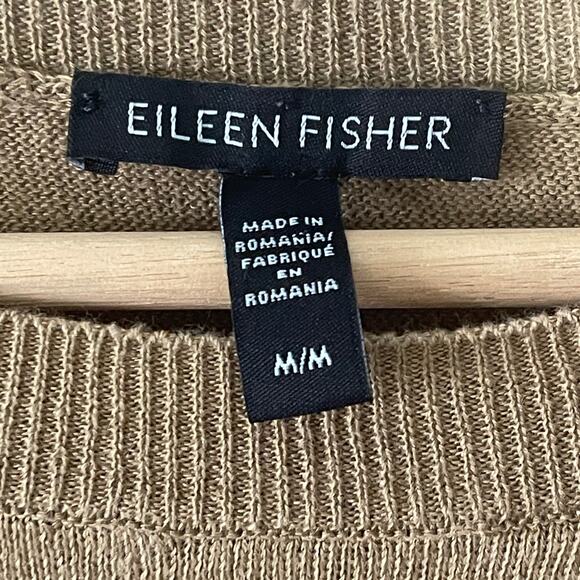 EILLEN FISHER  ORGANIC LINEN/ WOOL‎  SLEEVELESS  SWATER SIZE M - Picture 3 of 7